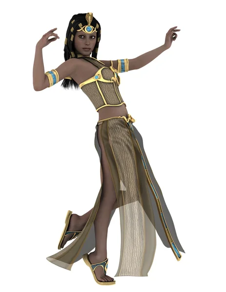 3D cg-rendering av en forntida egyptisk drottning — Stockfoto