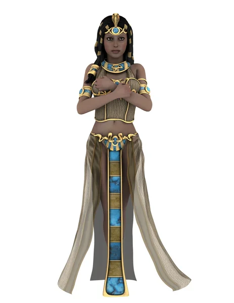 3D CG-рендеринг древнеегипетской королевы — стоковое фото