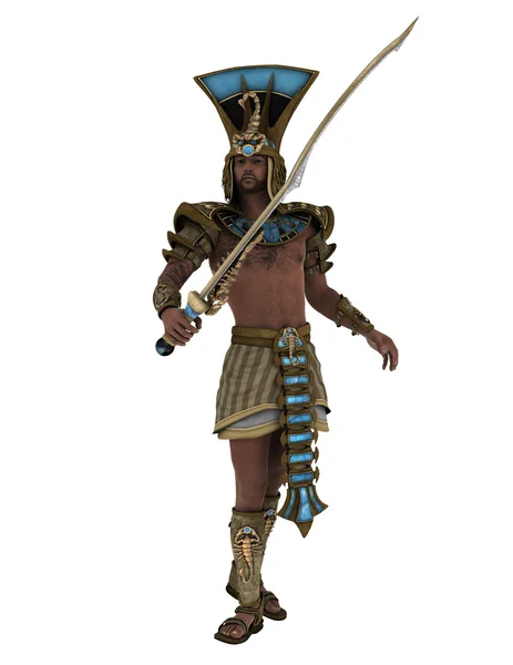 3D-cg rendering van een farao — Stockfoto