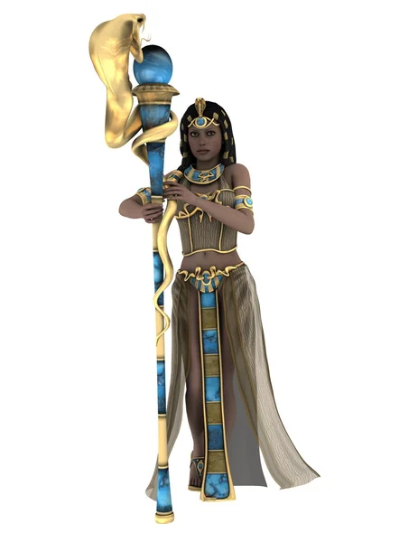 古代的埃及女王的 3d cg 渲染。 — 图库照片