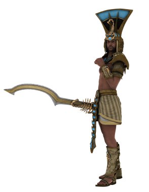 3d cg işleme bir Firavun