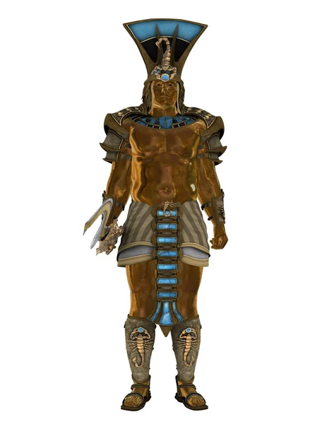 3D-cg rendering van een farao — Stockfoto