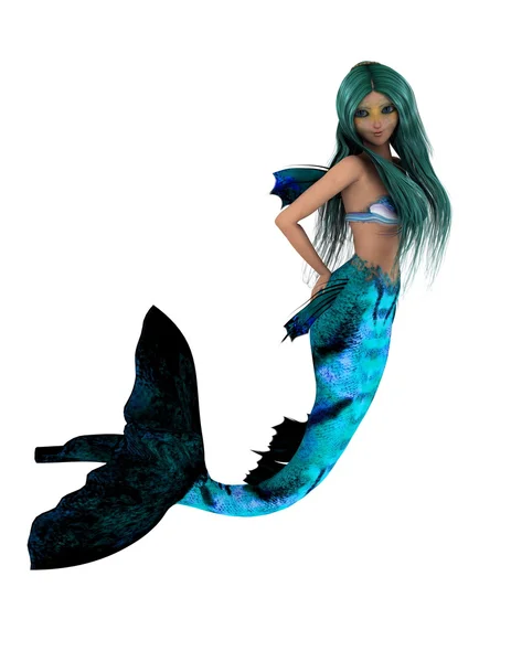 3D CG rendering of a mermaid — Stock Photo, Image