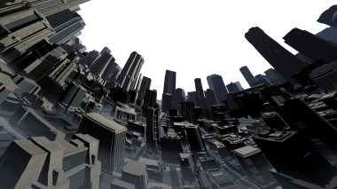 cityscape 3d cg render