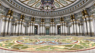 3d cg işleme bir grand salon