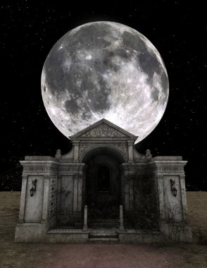 Mezarlık 3d cg render