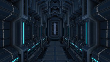 Uzay istasyonunun 3d cg görüntülemesi