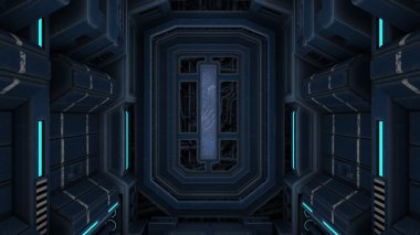 Uzay istasyonunun 3d cg görüntülemesi