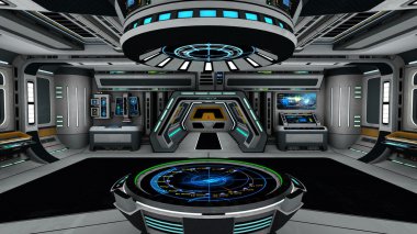 Uzay istasyonunun 3d cg görüntülemesi