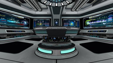 Uzay istasyonunun 3d cg görüntülemesi