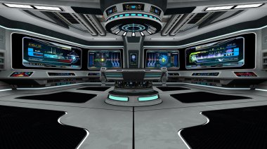 Uzay istasyonunun 3d cg görüntülemesi