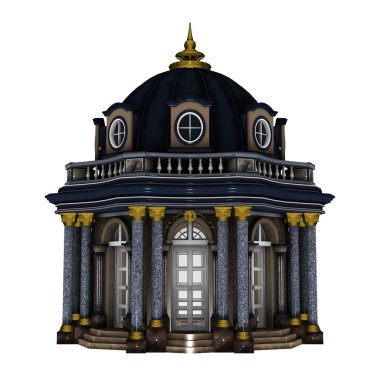 bir kubbe 3d cg render