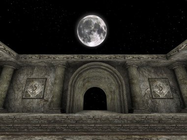 3d cg render bir anıt