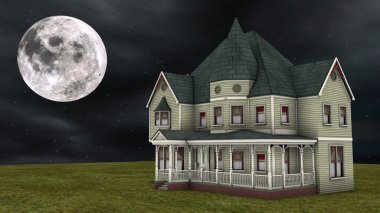 Batı tarzı ev 3d cg render 