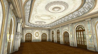 3d cg işleme grand salon