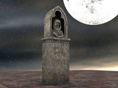 bir iskelet 3d cg render