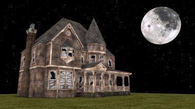 Avrupa tarzı binanın 3d cg işleme 