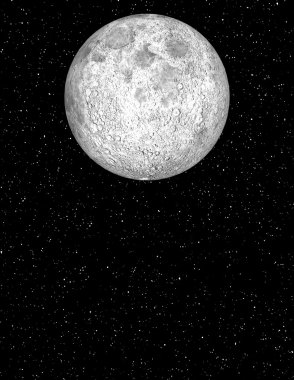 ay ve ağaç 3d cg işleme