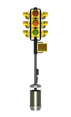 3d cg render bir trafik işareti