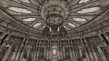 3d cg işleme bir grand salon