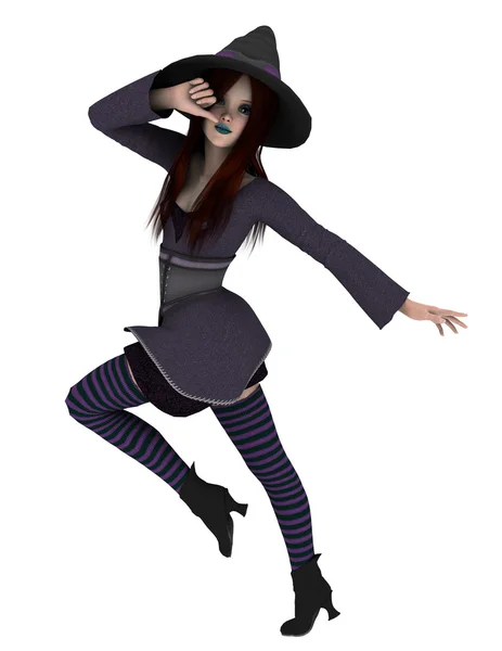 3D CG representación de una bruja — Foto de Stock