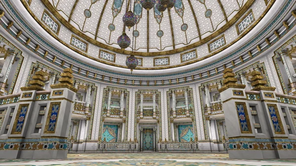 3D CG representación de una gran sala — Foto de Stock