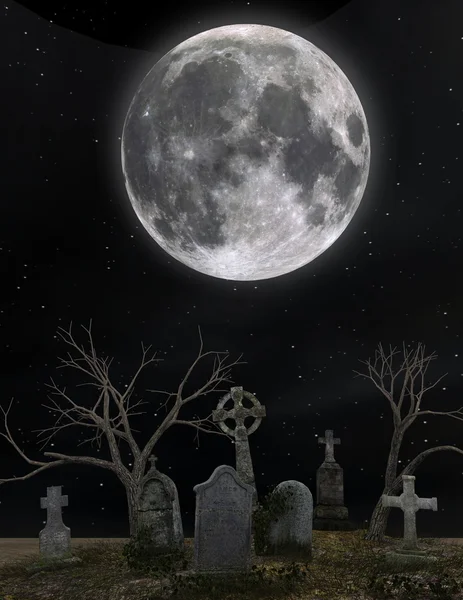 3D CG representación de cementerio — Foto de Stock