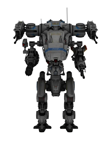 3D CG rendering of a battle robot — Stock Photo, Image