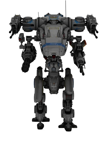 3D CG rendering of a battle robot — Stock Photo, Image