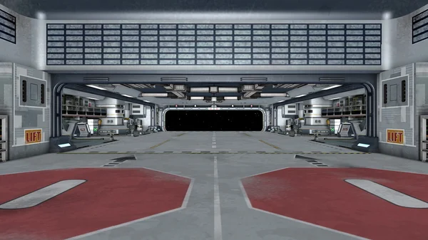 3D-s cg renderelés űrhajó kapu — Stock Fotó