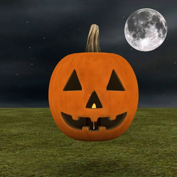 Representación 3D CG de Jack-o-Lantern — Foto de Stock