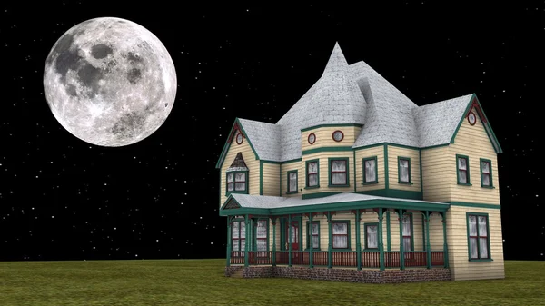 3D CG representación de la casa de estilo occidental — Foto de Stock
