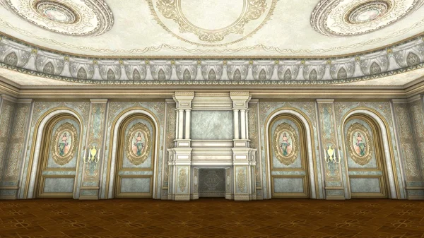 3D CG representación de gran sala — Foto de Stock