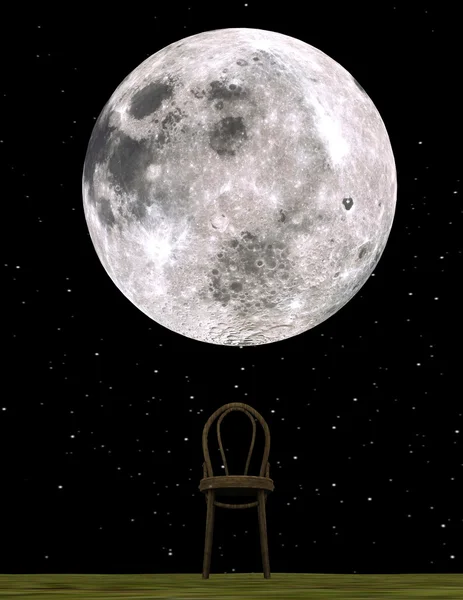 Renderowania 3D cg księżyca — Zdjęcie stockowe