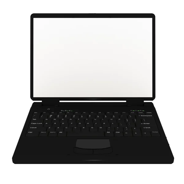 3D CG renderização de um laptop — Fotografia de Stock