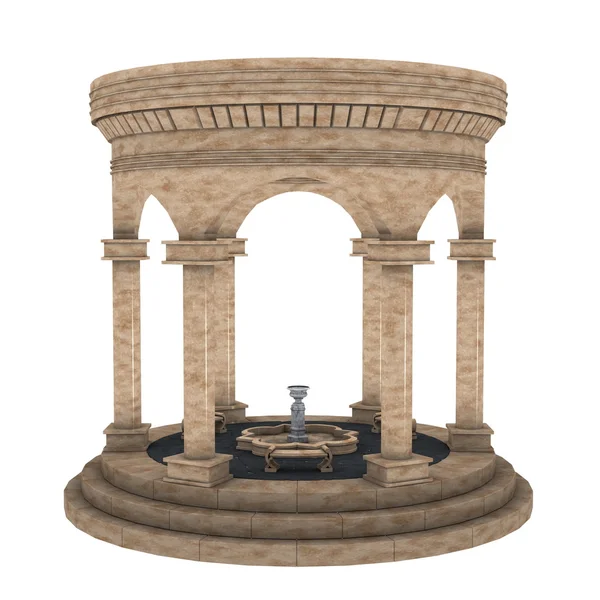 3D CG візуалізація фонтану — стокове фото