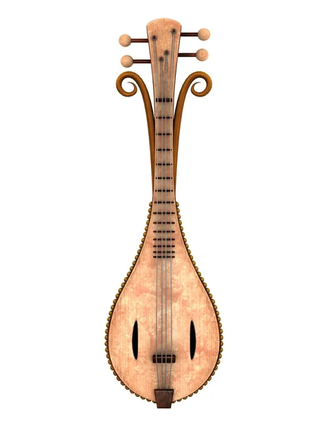 3D CG rendering of a stringed instrument — Stock Photo, Image