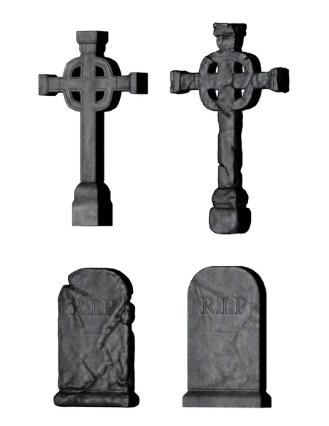 3D CG representación de lápida — Foto de Stock