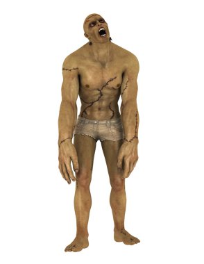 bir canavar 3d cg işleme