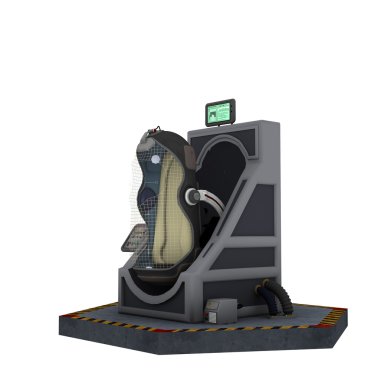 bir uyku bölme 3d cg render 