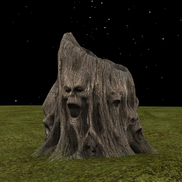 3D cg Rendering von seltsamen Baum — Stockfoto