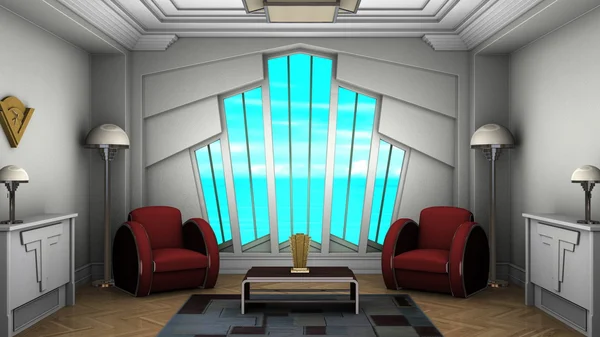 3D CG representación de la sala de estar — Foto de Stock