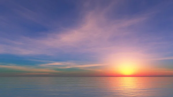 3D CG rendering of sun rise — Stock Photo, Image