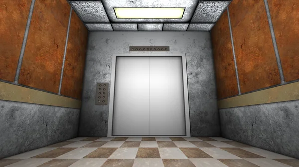 Vykreslování 3D cg výtahu — Stock fotografie