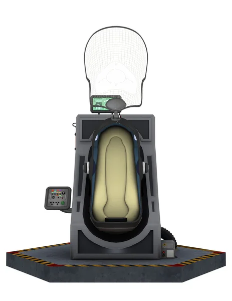 3D CG renderização de um compartimento de sono — Fotografia de Stock