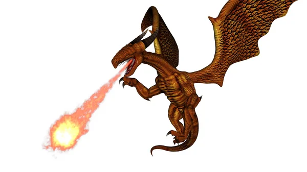 Vykreslování 3D cg draka — Stock fotografie