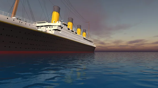 Renderingu 3D cg statek pasażerski — Zdjęcie stockowe
