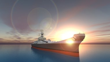 aegis donanımlı destroyer 3d cg render 
