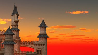 3d cg işleme bir Kalesi