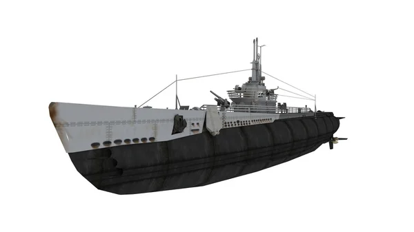 Rendering 3D CG di un sottomarino — Foto Stock